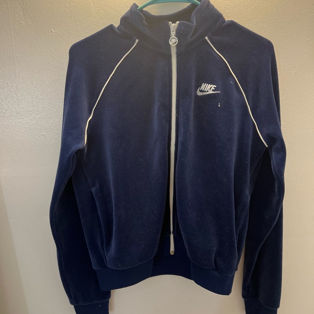 Nike Blue Zip-Up Hoodie